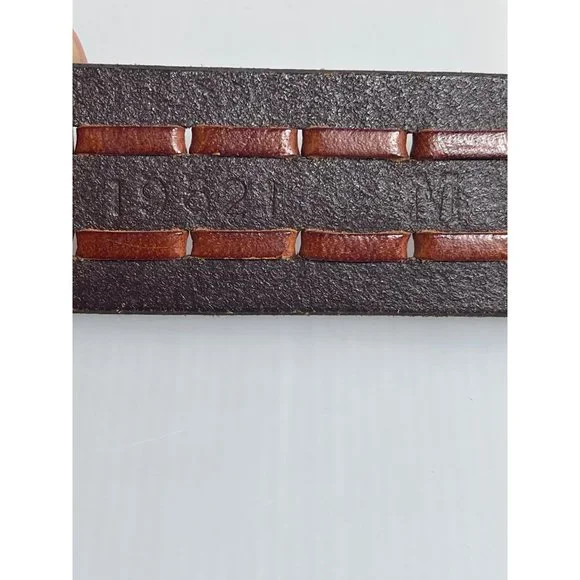 Mossimo Supply 19621 Leather Braided Belt Brown Size M - Picture 4 of 5